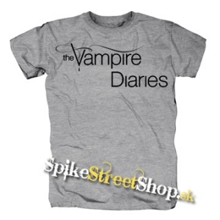THE VAMPIRE DIARIES - Logo - sivé detské tričko