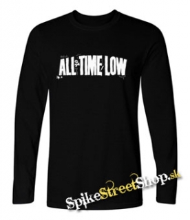 ALL TIME LOW - Logo - čierne detské tričko s dlhými rukávmi