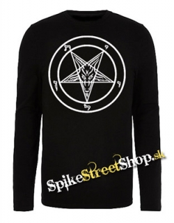 BAPHOMET - Pentagram - čierne detské tričko s dlhými rukávmi