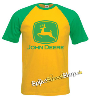 JOHN DEERE - Logo - žltozelené pánske tričko