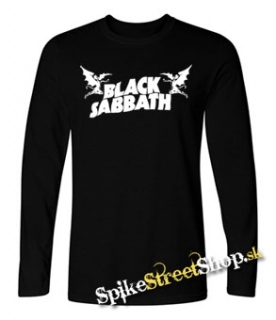 BLACK SABBATH - Logo - čierne detské tričko s dlhými rukávmi
