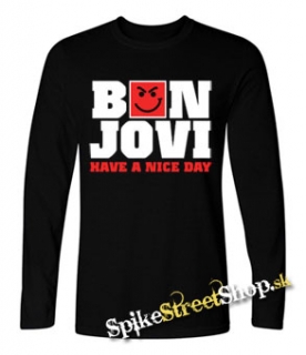 BON JOVI - Have A Nice Day - čierne detské tričko s dlhými rukávmi