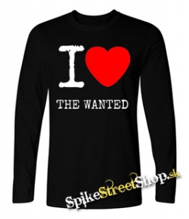 I LOVE THE WANTED - detské tričko s dlhými rukávmi