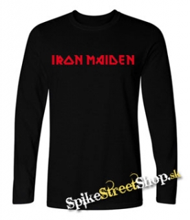 IRON MAIDEN - Red Logo - detské tričko s dlhými rukávmi