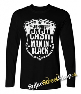 JOHNNY CASH - Man In Black - detské tričko s dlhými rukávmi