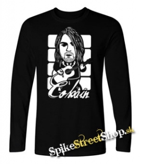 KURT COBAIN - Guitar - detské tričko s dlhými rukávmi