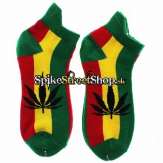 Ponožky MARIHUANA - Cannabis Leaf Print Socks