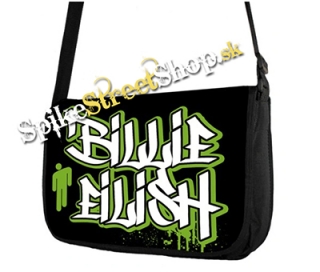 BILLIE EILISH - Green Graffiti Logo - taška na rameno
