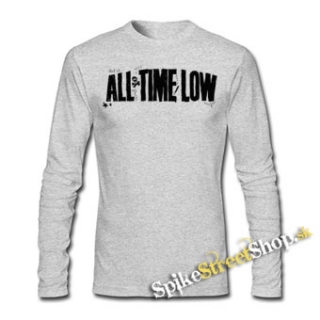 ALL TIME LOW - Logo - šedé detské tričko s dlhými rukávmi