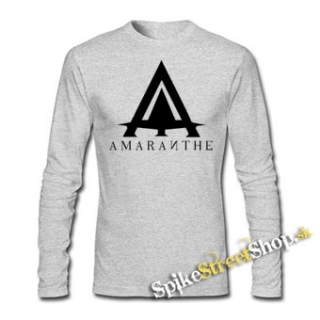 AMARANTHE - Logo - šedé detské tričko s dlhými rukávmi