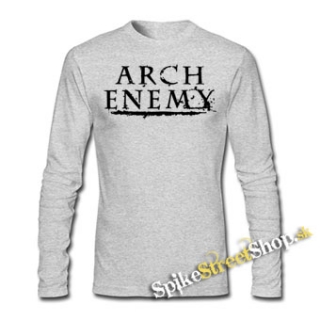 ARCH ENEMY - Logo - šedé detské tričko s dlhými rukávmi