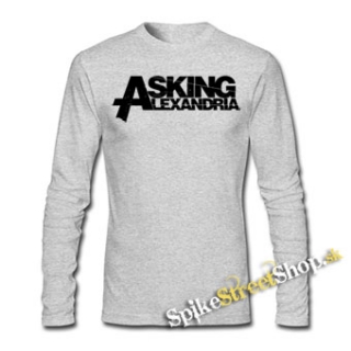 ASKING ALEXANDIRA - Logo - šedé detské tričko s dlhými rukávmi