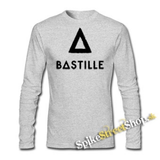 BASTILLE - Logo - šedé detské tričko s dlhými rukávmi