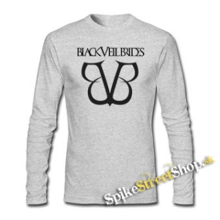 BLACK VEIL BRIDES - Logo - šedé detské tričko s dlhými rukávmi