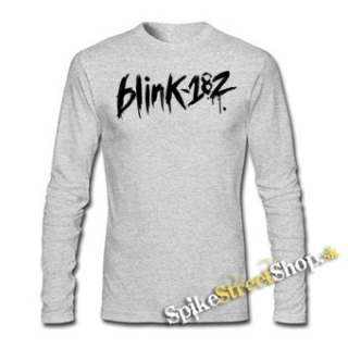 BLINK 182 - Logo - šedé detské tričko s dlhými rukávmi