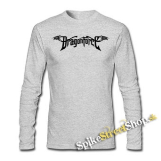DRAGONFORCE - Logo - šedé detské tričko s dlhými rukávmi