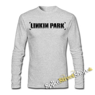 LINKIN PARK - Logo - šedé detské tričko s dlhými rukávmi