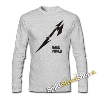 METALLICA - Hardwired Crest - šedé detské tričko s dlhými rukávmi