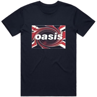 OASIS - Union Jack - čierne pánske tričko