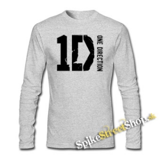 ONE DIRECTION - Logo - šedé detské tričko s dlhými rukávmi