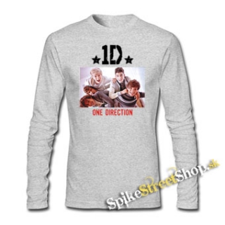 ONE DIRECTION - Star - šedé detské tričko s dlhými rukávmi