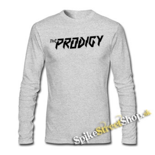 PRODIGY - Logo - šedé detské tričko s dlhými rukávmi