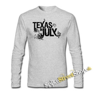 TEXAS IN JULY - Logo - šedé detské tričko s dlhými rukávmi