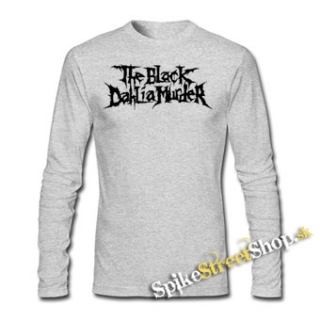 THE BLACK DAHLIA MURDER - Logo - šedé detské tričko s dlhými rukávmi