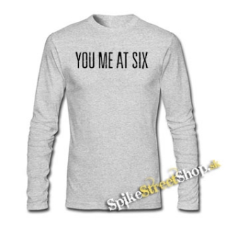 YOU ME AT SIX - Logo - šedé detské tričko s dlhými rukávmi