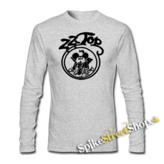 ZZTOP - Black Man - šedé detské tričko s dlhými rukávmi