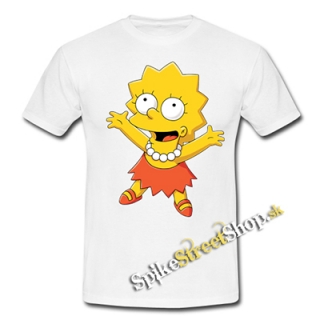 LISA SIMPSON - Portrait "Líza" - biele detské tričko