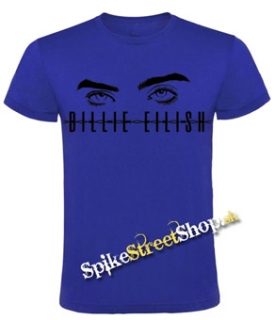 BILLIE EILISH - Eyes Logo - kráľovsky-modré detské tričko