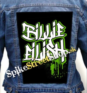 BILLIE EILISH - Green Graffiti Logo - chrbtová nášivka