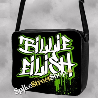 BILLIE EILISH - Green Graffiti Logo - Taška na rameno