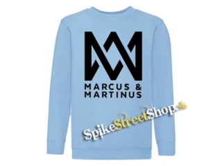 MARCUS & MARTINUS - Logo - Svetlomodrá detská mikina bez kapuce