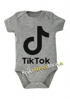 TIK TOK - Logo - šedé detské body