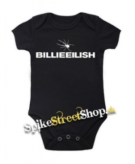 BILLIE EILISH - Logo Spider - čierne detské body