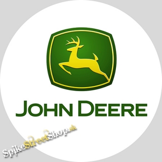 JOHN DEERE - Logo Crest White - okrúhla podložka pod pohár