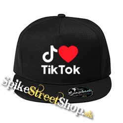 I LOVE TIK TOK - čierna šiltovka model "Snapback"