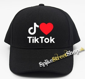 I LOVE TIK TOK - čierna šiltovka (-30%=AKCIA)
