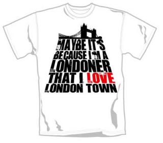 LOUD CLOTHING - Because I’m A Londoner - biele pánske tričko