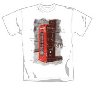 LOUD CLOTHING - Distress Phone Box - biele pánske tričko