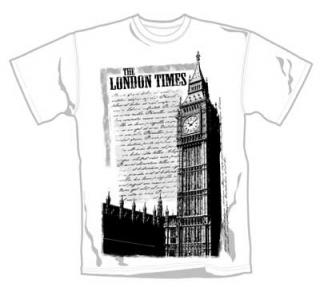 LOUD CLOTHING - London Times - biele pánske tričko