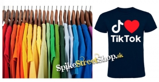 I LOVE TIK TOK - farebné detské tričko
