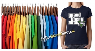 GTA - GRAND THEFT AUTO - Five - farebné dámske tričko