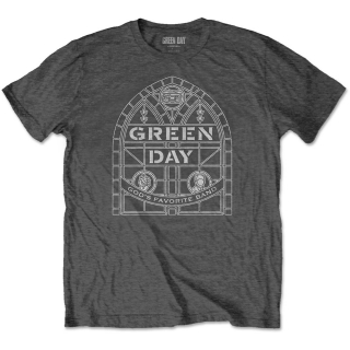 GREEN DAY - Stained Glass Arch - sivé pánske tričko