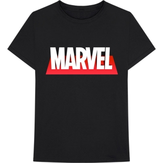 MARVEL COMICS - Out The Box Logo - čierne pánske tričko