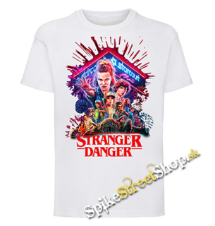 STRANGER THINGS - Stranger Danger Portrait - biele pánske tričko