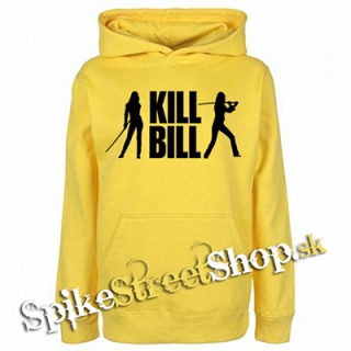 KILL BILL - Silhouette - žltá pánska mikina