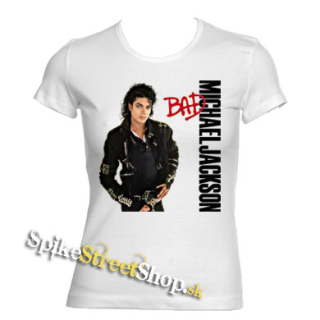 MICHAEL JACKSON - Bad - biele dámske tričko